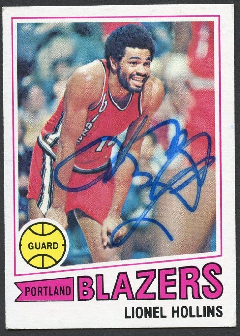 Lionel Hollins #39 signed autograph auto 1977-78 Topps Basketball Trading Card