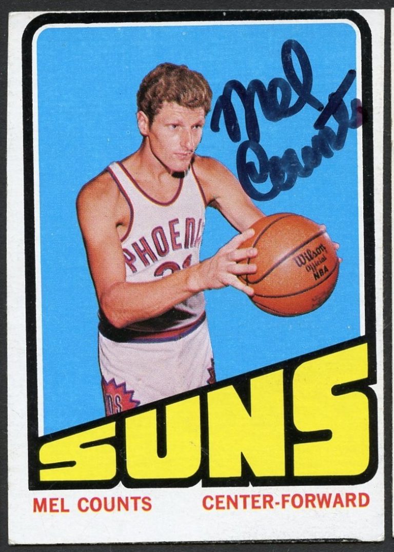 Mel Counts #67 signed autograph auto 1972-73 Topps Basketball Trading Card