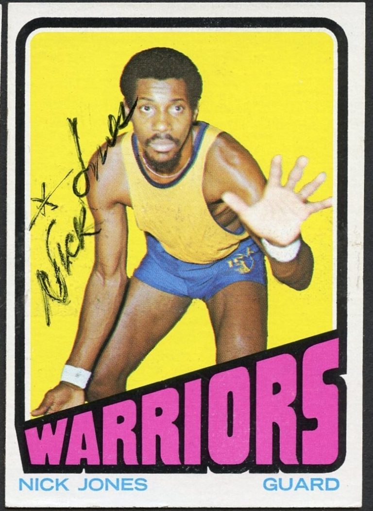 Nick Jones #58 signed autograph auto 1972-73 Topps Basketball Trading Card