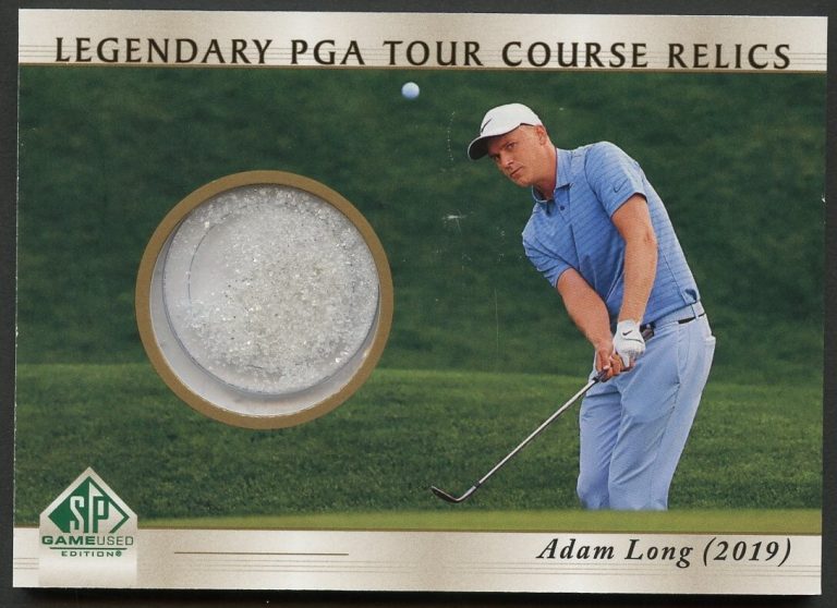 Adam Long #CR-LO Upper Deck SP Legendary PGA Tour Course Relics Golf Card