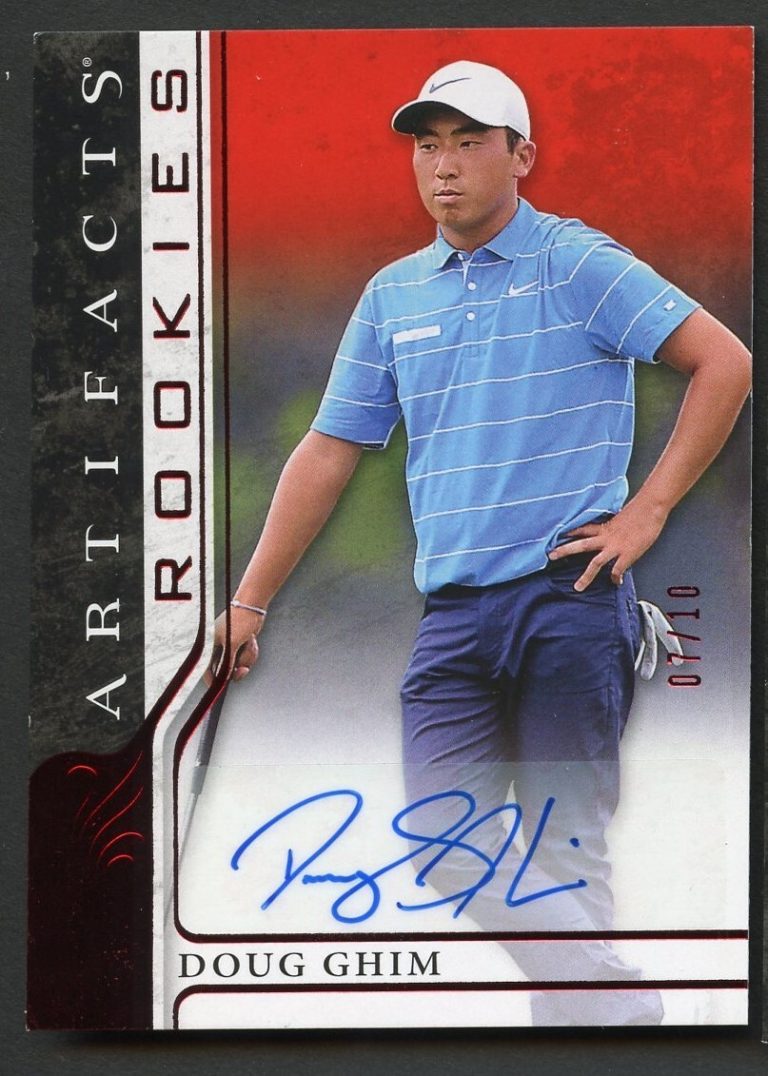 Doug Ghim #56 signed autograph auto Artifacts Rookies Upper Deck Golf Card 7/10