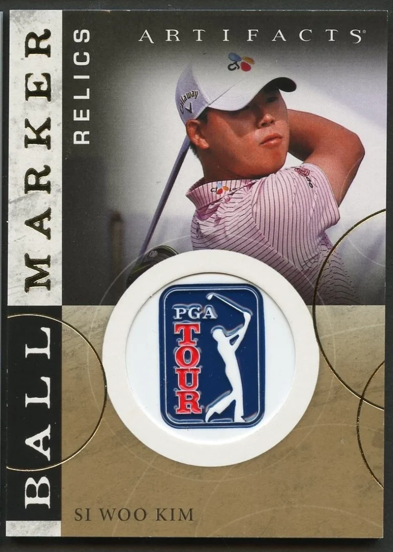 Si Woo Kim #BM-SK Upper Deck Ball Marker Relics Artifacts Golf Card