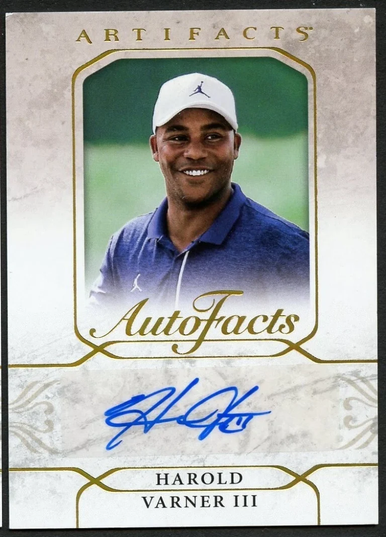 Harold Varner III #A-HV signed autograph auto Artifacts Upper Deck Golf Card