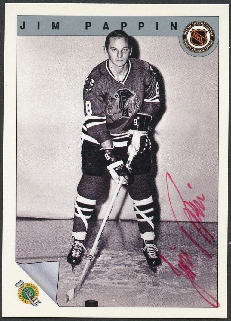 Jim Pappin #62 signed autograph auto 1992 Ultimate Original Six Hockey Card