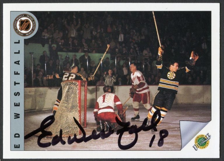 Ed Westfall #56 signed autograph auto 1992 Ultimate Original Six Hockey Card