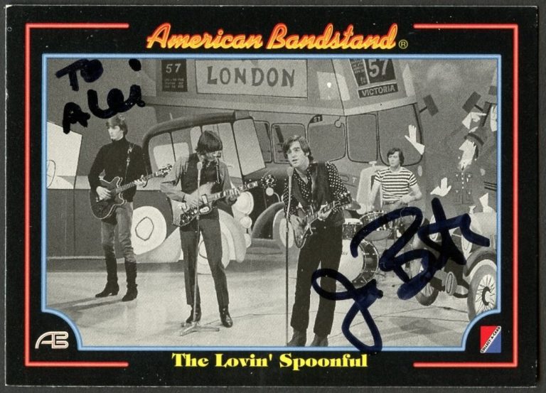 Joe Butler #80 signed auto 1993 American Bandstand The Lovin' Spoonful Card