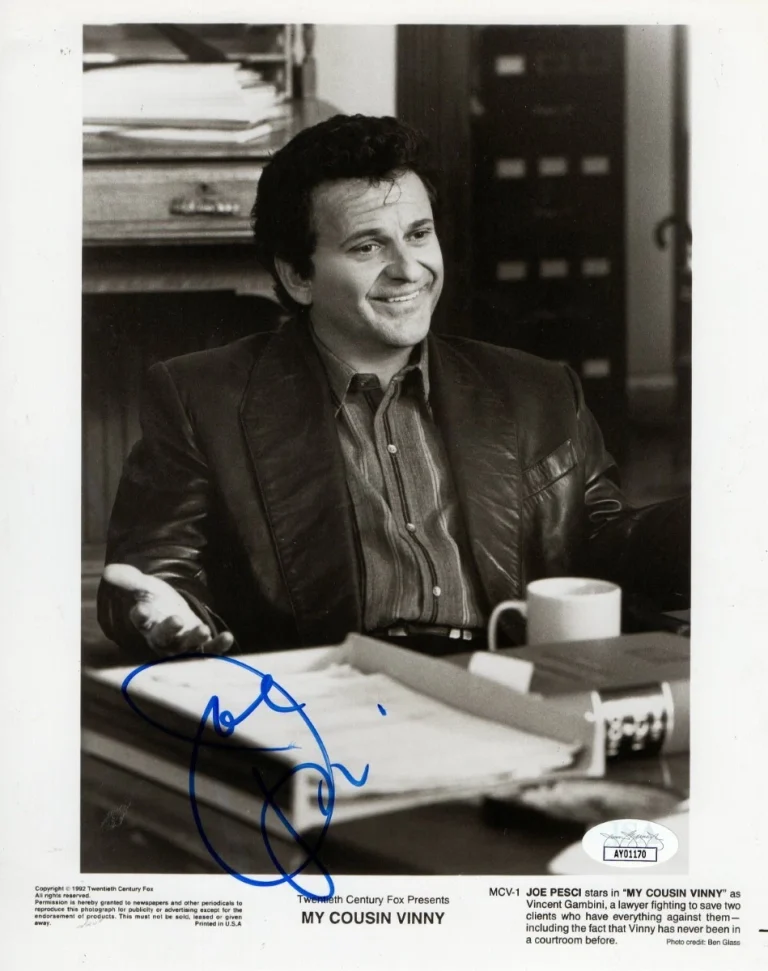 Joe Pesci Signed Autographed 8X10 Photo My Cousin Vinny Vincent JSA AY01170