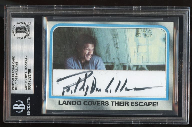 Billy Dee Williams signed autograph Star Wars Lando Custom Cut Card BAS