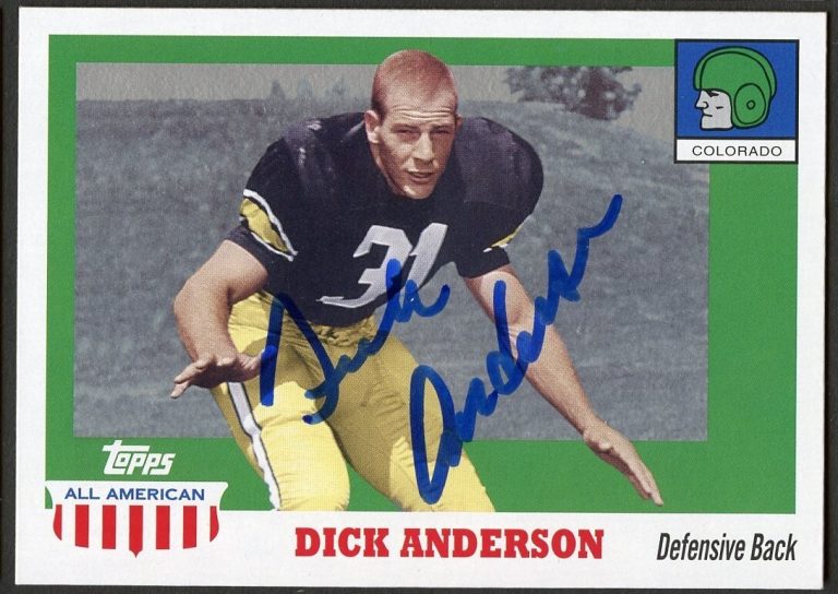 Dick Anderson 2005 Topps All American #32 signed autograph auto Football Card