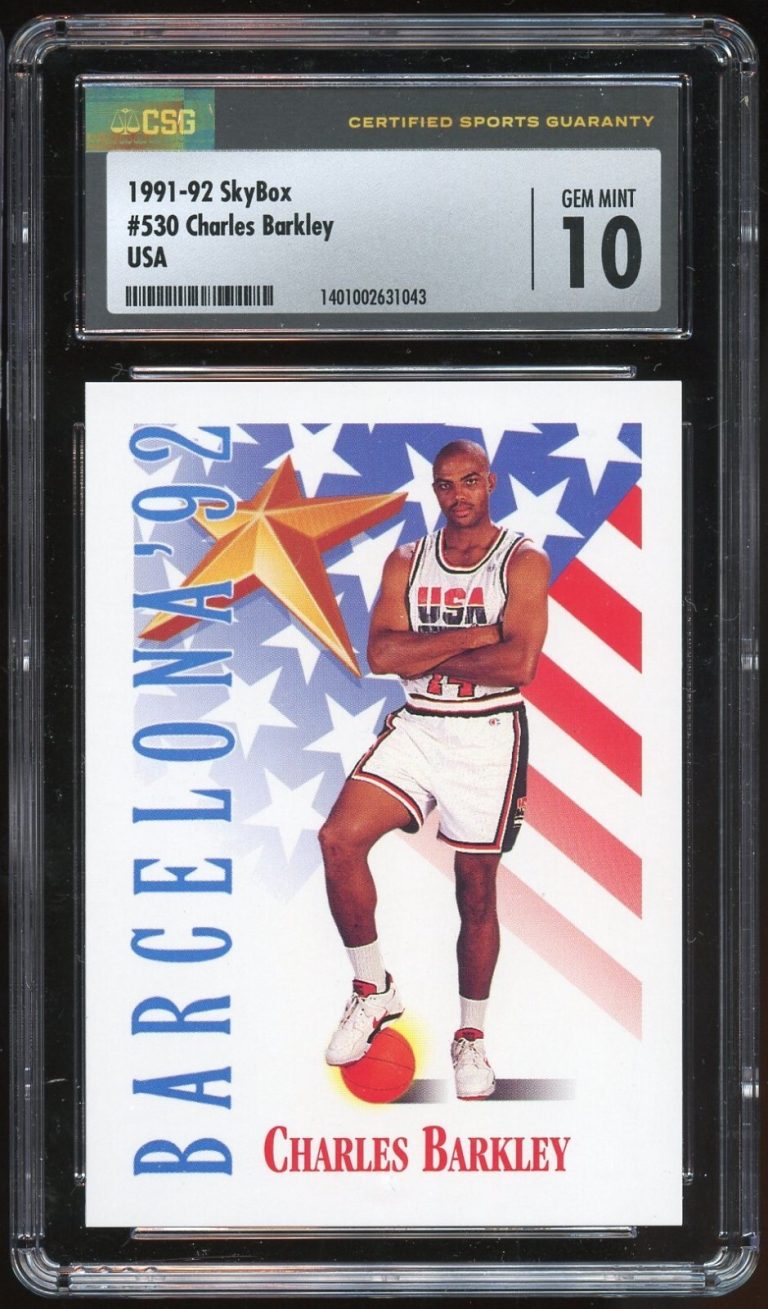 Charles Barkley #530 SkyBox 1991-92 Dream Team Basketball Trading Card CSG 10