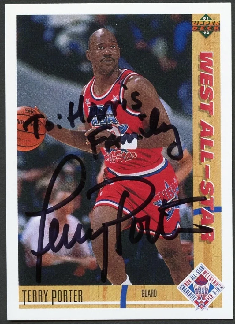 Terry Porter #54 signed autograph auto 1991-92 Upper Deck Basketball Card