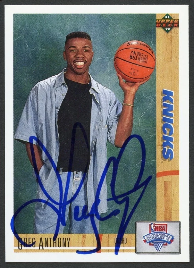 Greg Anthony #7 signed autograph auto 1991-92 Upper Deck Basketball Card