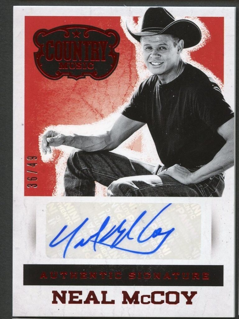 Neal McCoy signed autograph 2014 Panini Country Music Card S-NMC 36/49