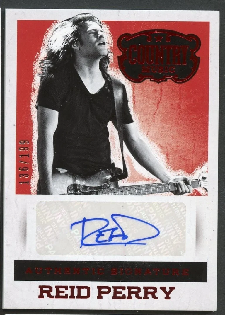 Reid Perry signed autograph 2014 Panini Country Music Card S-RP 136/199