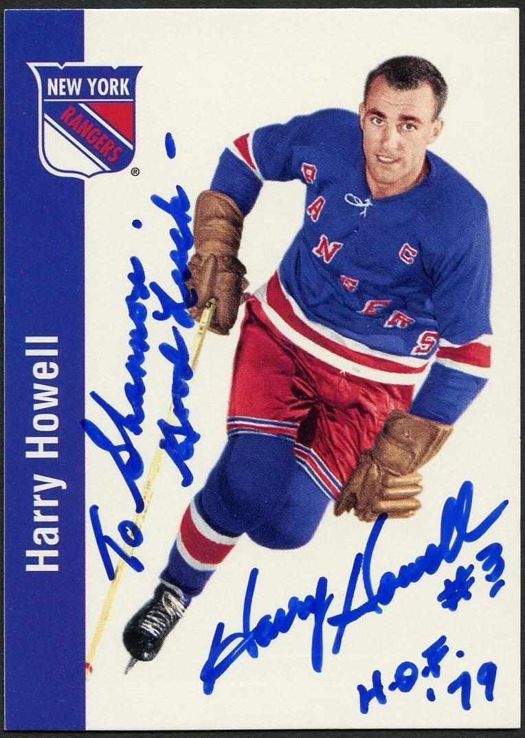 Harry Howell #96 signed autograph 1994 Parkhurst Missing Link 1956-57 Card