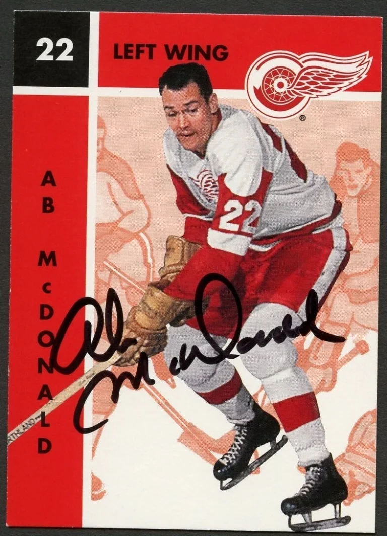 Ab McDonald #50 signed autograph Parkhurst Missing Link