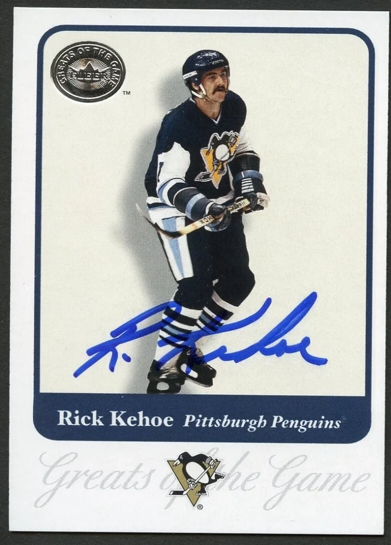 Rick Kehoe #87 signed autograph 2001 Fleer Hockey Greats of the Game GOTG