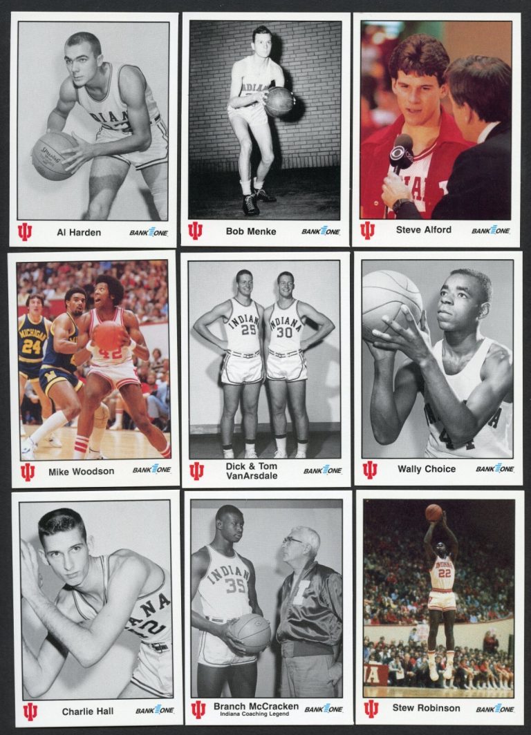 1987 Bank One All-time Greats of IU Indiana Basketball 42 Card Set Series II