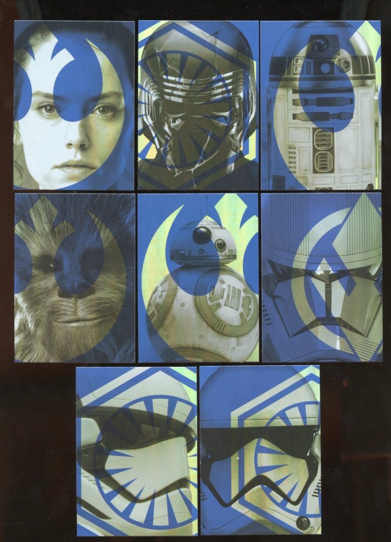 Journey to Star Wars: The Rise of Skywalker Foil Character Cards Insert Set 1-8