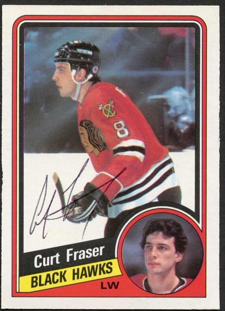 Curt Fraser #34 signed autograph auto 1984-85 O-Pee-Chee Hockey Card