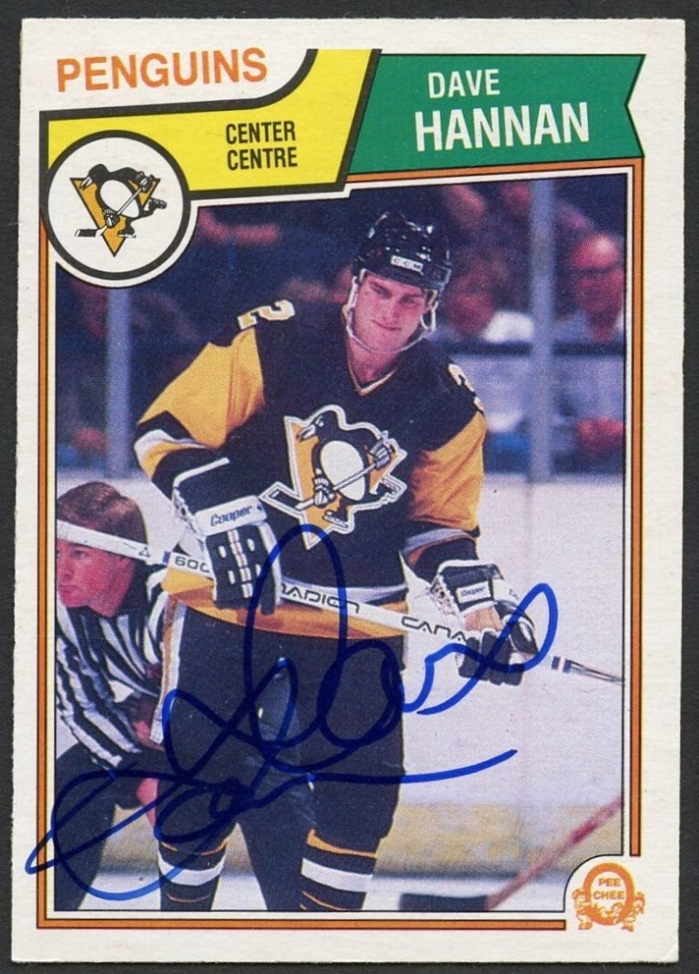 Dana Hannan #281 signed autograph auto 1983-84 O-Pee-Chee Hockey Card