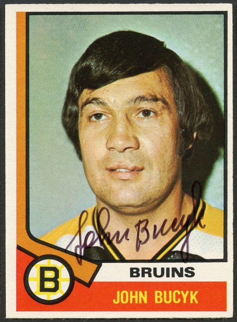 John Bucyk #239 signed autograph auto 1974-75 O-Pee-Chee Hockey Card