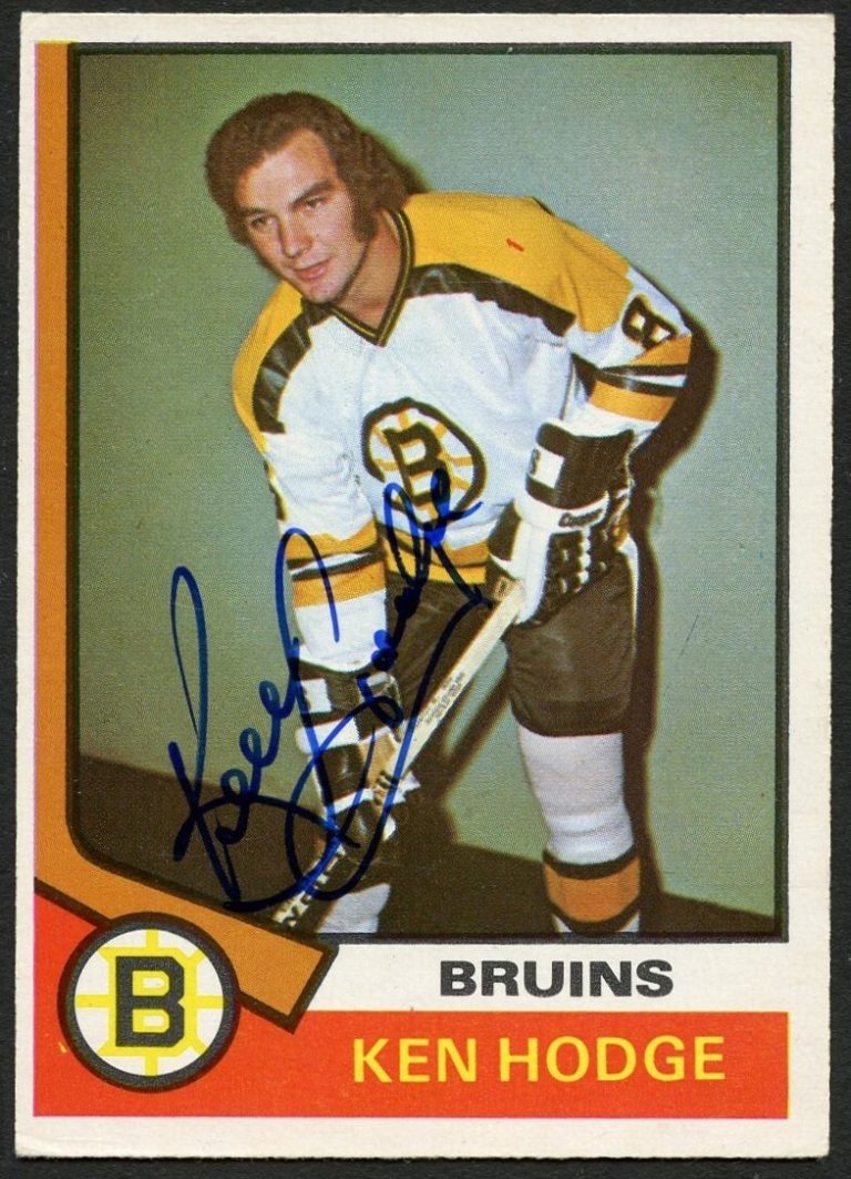 Ken Hodge #230 signed autograph auto 1974-75 O-Pee-Chee Hockey Card