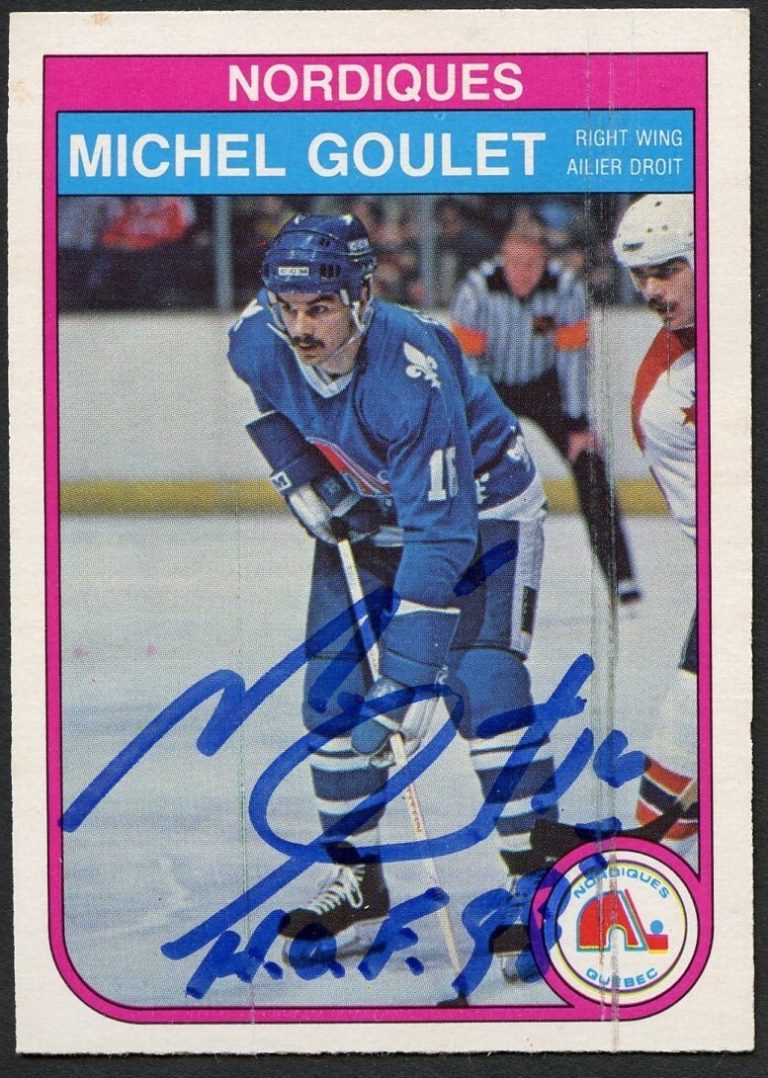 Michel Goulet #284 signed autograph auto 1982-83 O-Pee-Chee Hockey Card