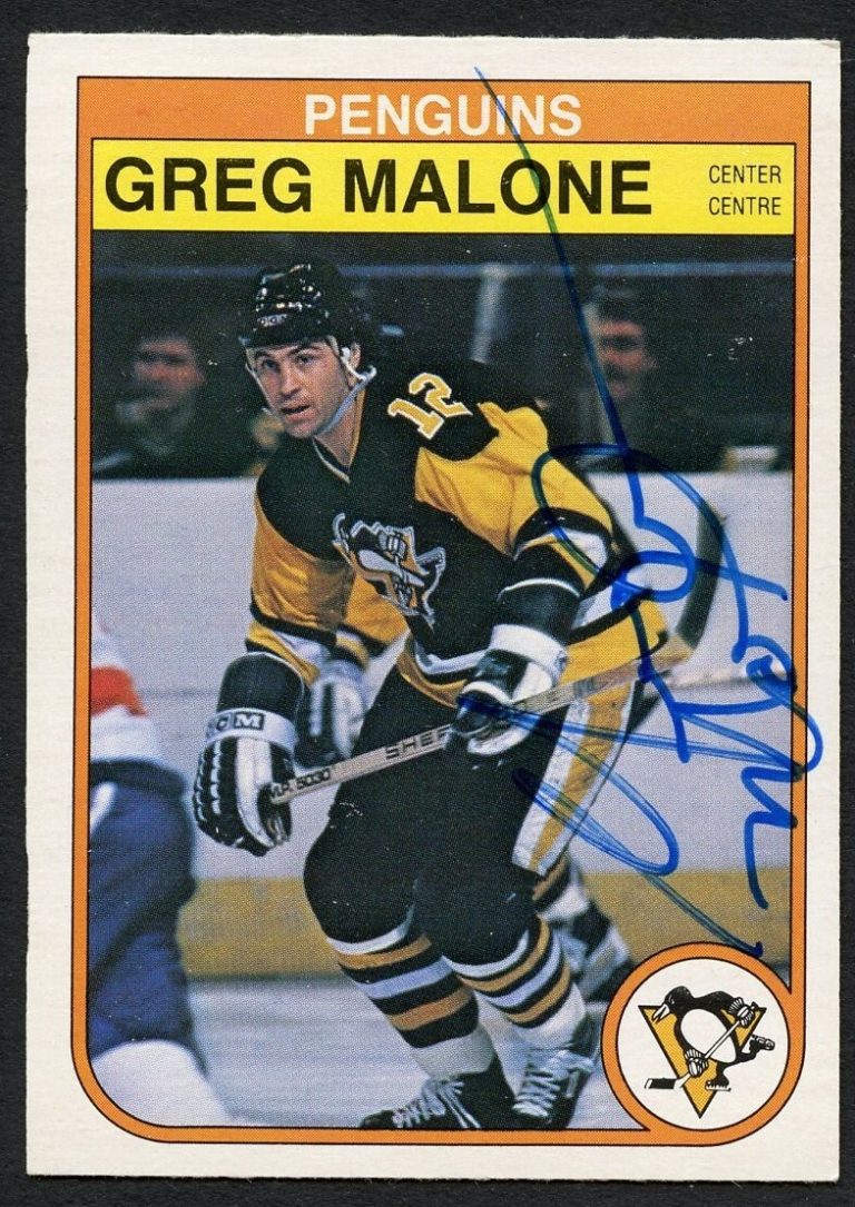 Greg Malone #272 signed autograph auto 1982-83 O-Pee-Chee Hockey Card
