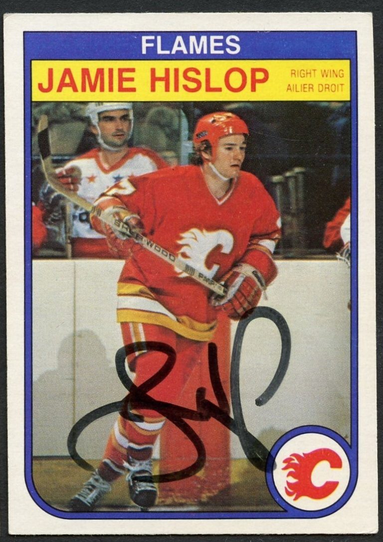 Jamie Hislop #47 signed autograph auto 1982-83 O-Pee-Chee Hockey Card