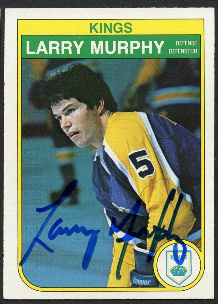 Larry Murphy #158 signed autograph auto 1982-83 O-Pee-Chee Hockey Card