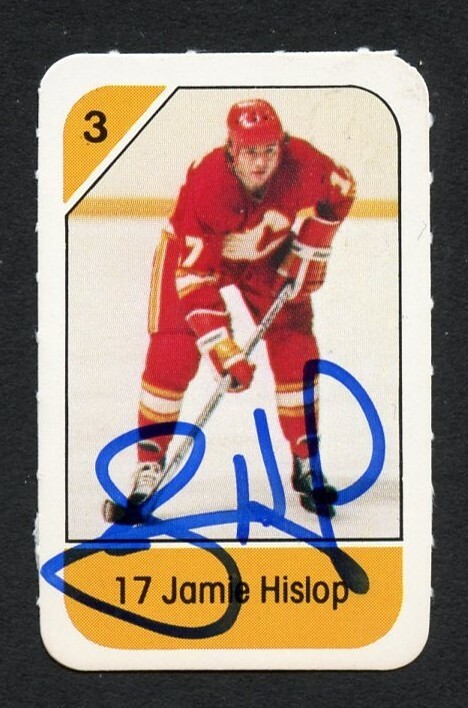 Jamie Hislop signed autograph auto 1982-83 Post Cereal NHL Hockey Card