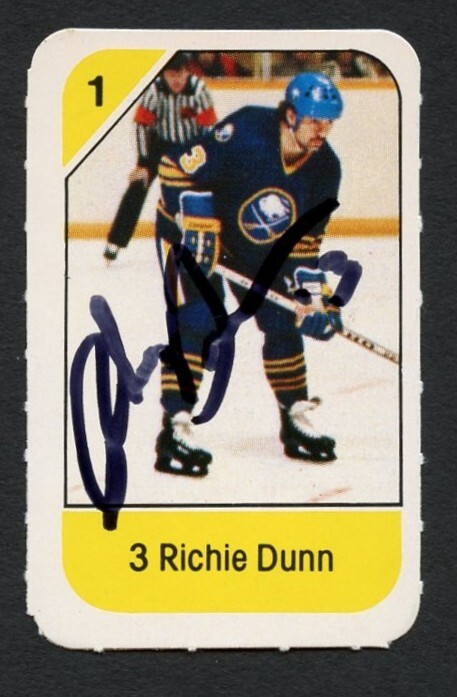 Richie Dunn signed autograph auto 1982-83 Post Cereal NHL Hockey Card