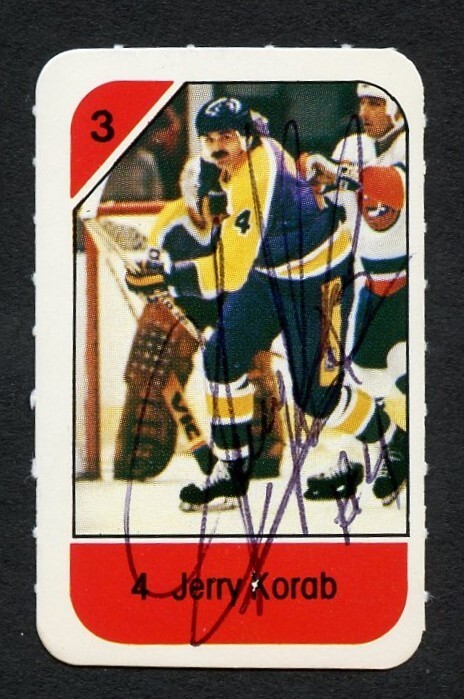 Jerry Korab signed autograph auto 1982-83 Post Cereal NHL Hockey Card