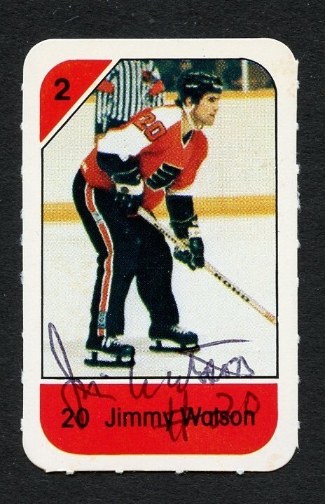 Jimmy Watson signed autograph auto 1982-83 Post Cereal NHL Hockey Card