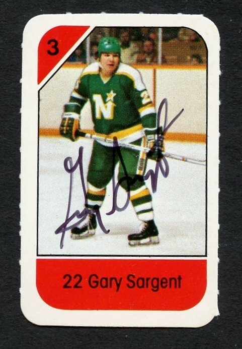 Gary Sargent signed autograph auto 1982-83 Post Cereal NHL Hockey Card