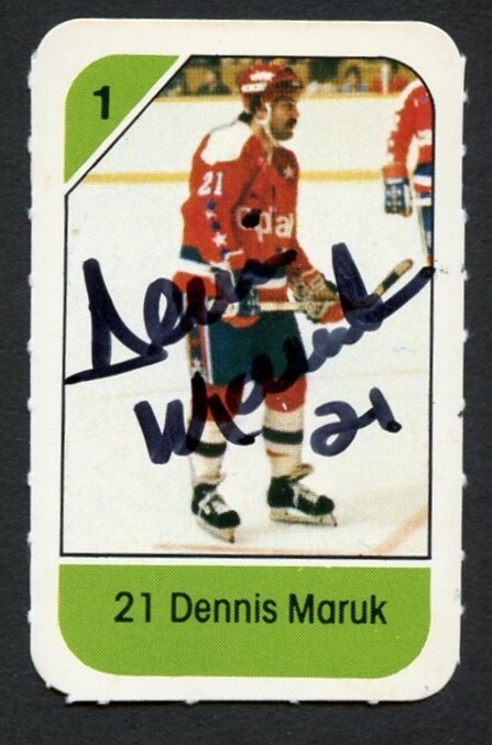 Dennis Maruk signed autograph auto 1982-83 Post Cereal NHL Hockey Card