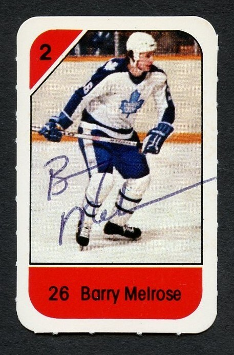 Barry Melrose signed autograph auto 1982-83 Post Cereal NHL Hockey Card