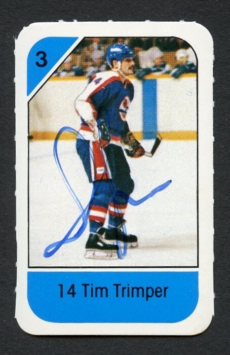 Tim Trimper signed autograph auto 1982-83 Post Cereal NHL Hockey Card