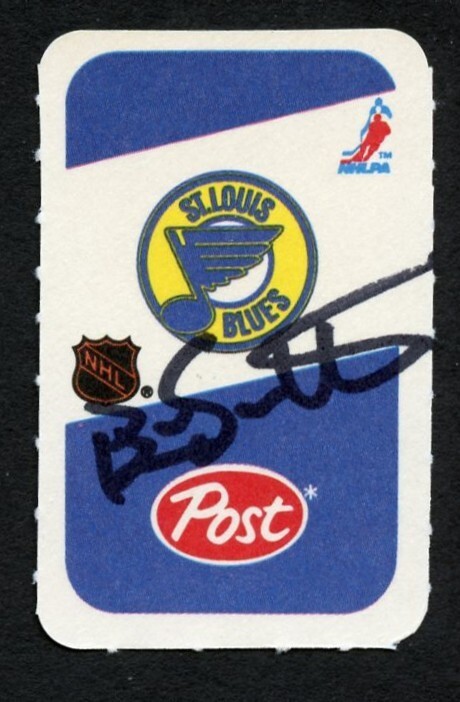 Brian Sutter signed autograph auto 1982-83 Post Cereal NHL Hockey Card