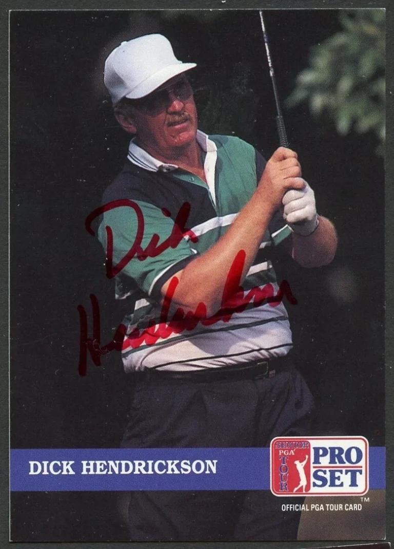Dick Hendrickson #227 signed autograph auto 1992 Pro Set Golf Trading Card