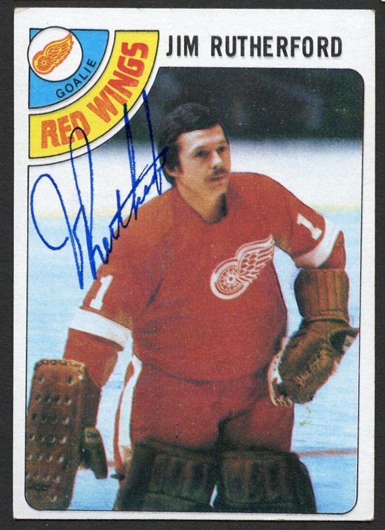 Jim Rutherford #74 signed autograph auto 1978-79 Topps Hockey Trading Card