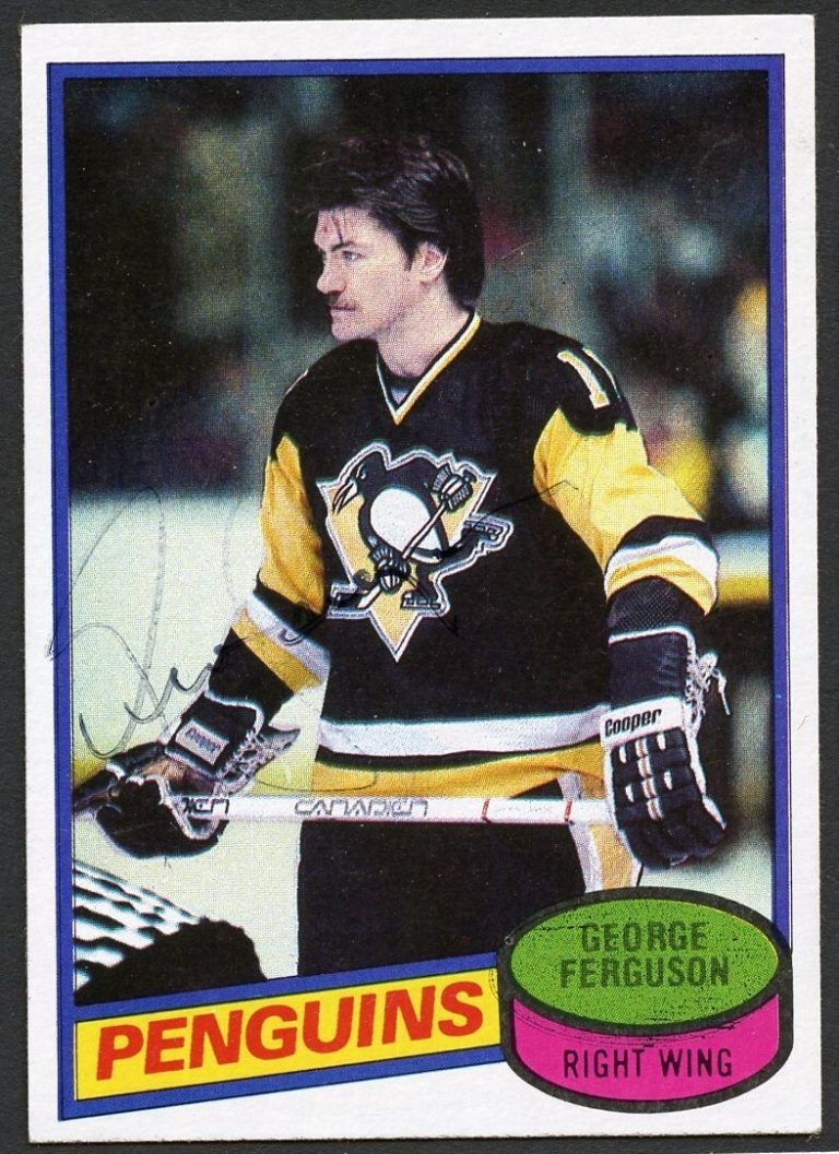 George Ferguson #44 signed autograph 1980-81 Topps Hockey Trading Card