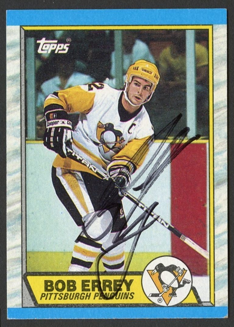 Bob Errey #50 signed autograph auto 1989-90 Topps Hockey Trading Card
