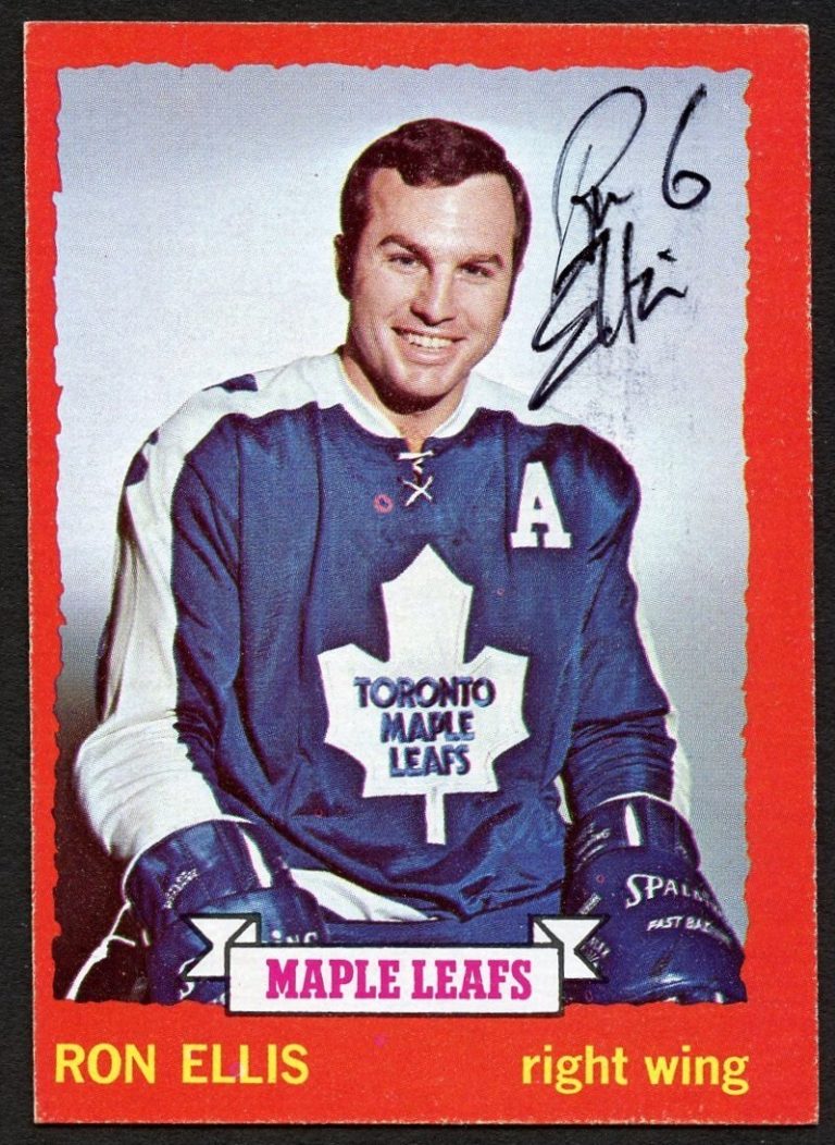 Ron Ellis #55 signed autograph 1973-74 Topps Hockey Trading Card