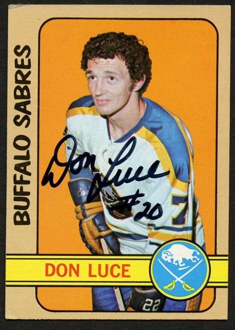 Don Luce #106 signed autograph 1972-73 Topps Hockey Trading Card