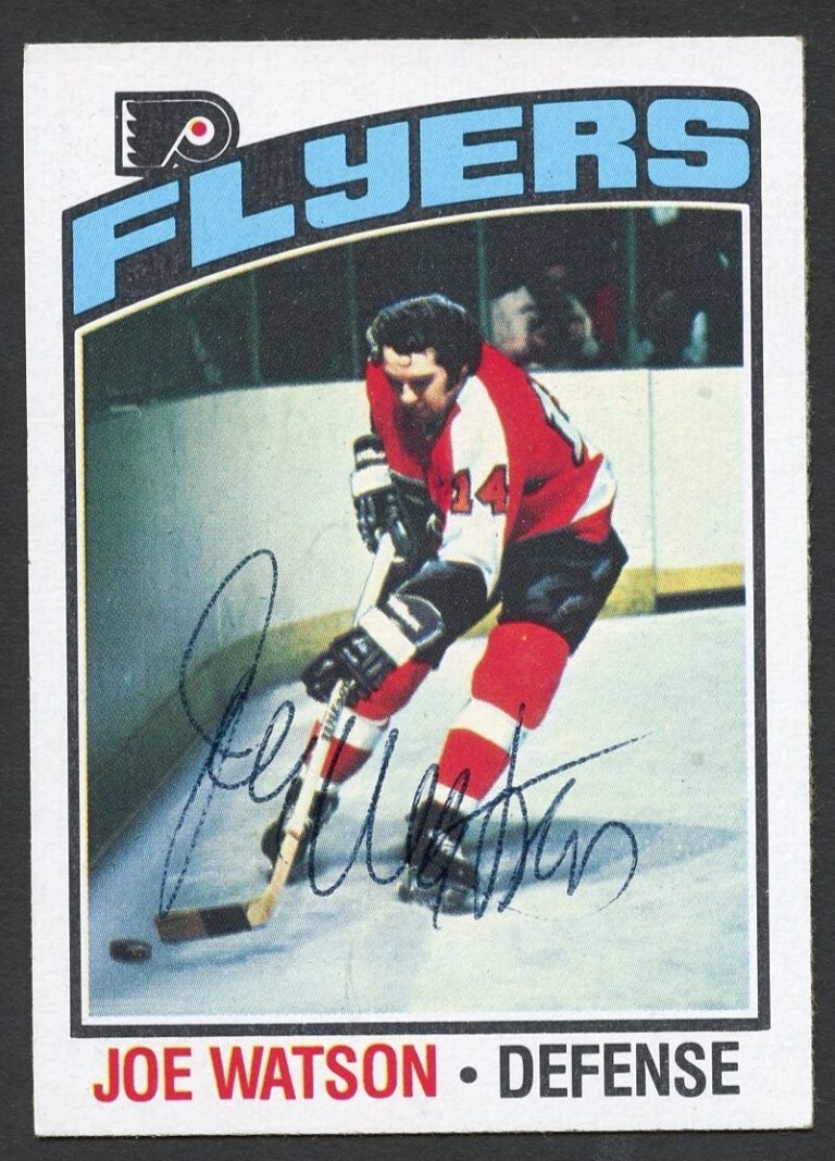 Joe Watson #45 signed autograph auto 1976-77 Topps Hockey Trading Card