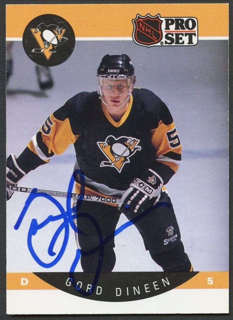 Gord Dineen #233 signed autograph auto 1990-91 Pro Set Card Hockey Card