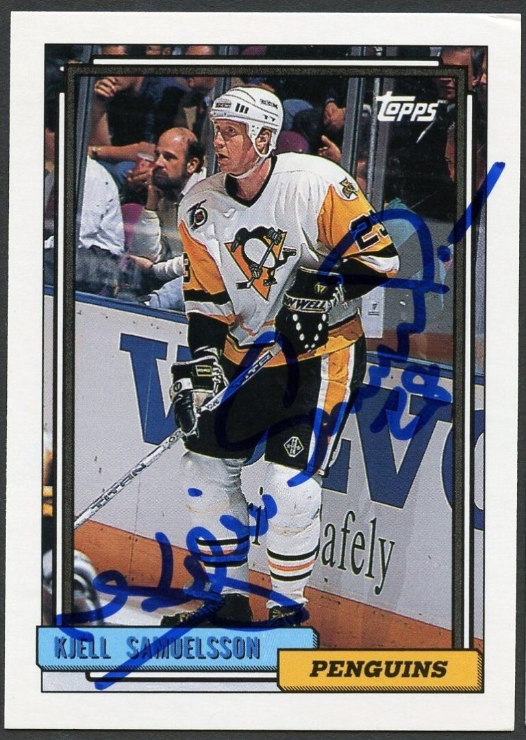 Kjell Samuelsson #352 signed autograph auto 1992-93 Topps Hockey Trading Card