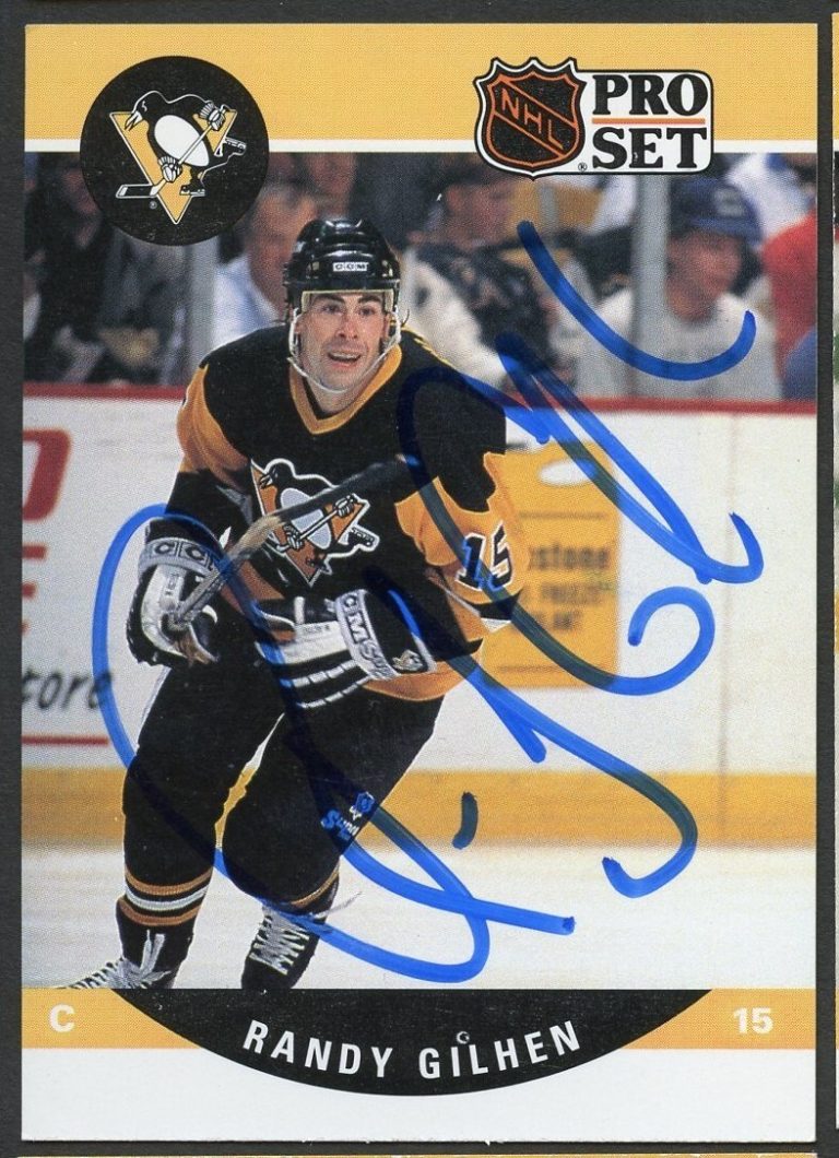 Randy Gilhen #506 signed autograph auto 1990-91 Pro Set Card Hockey Card